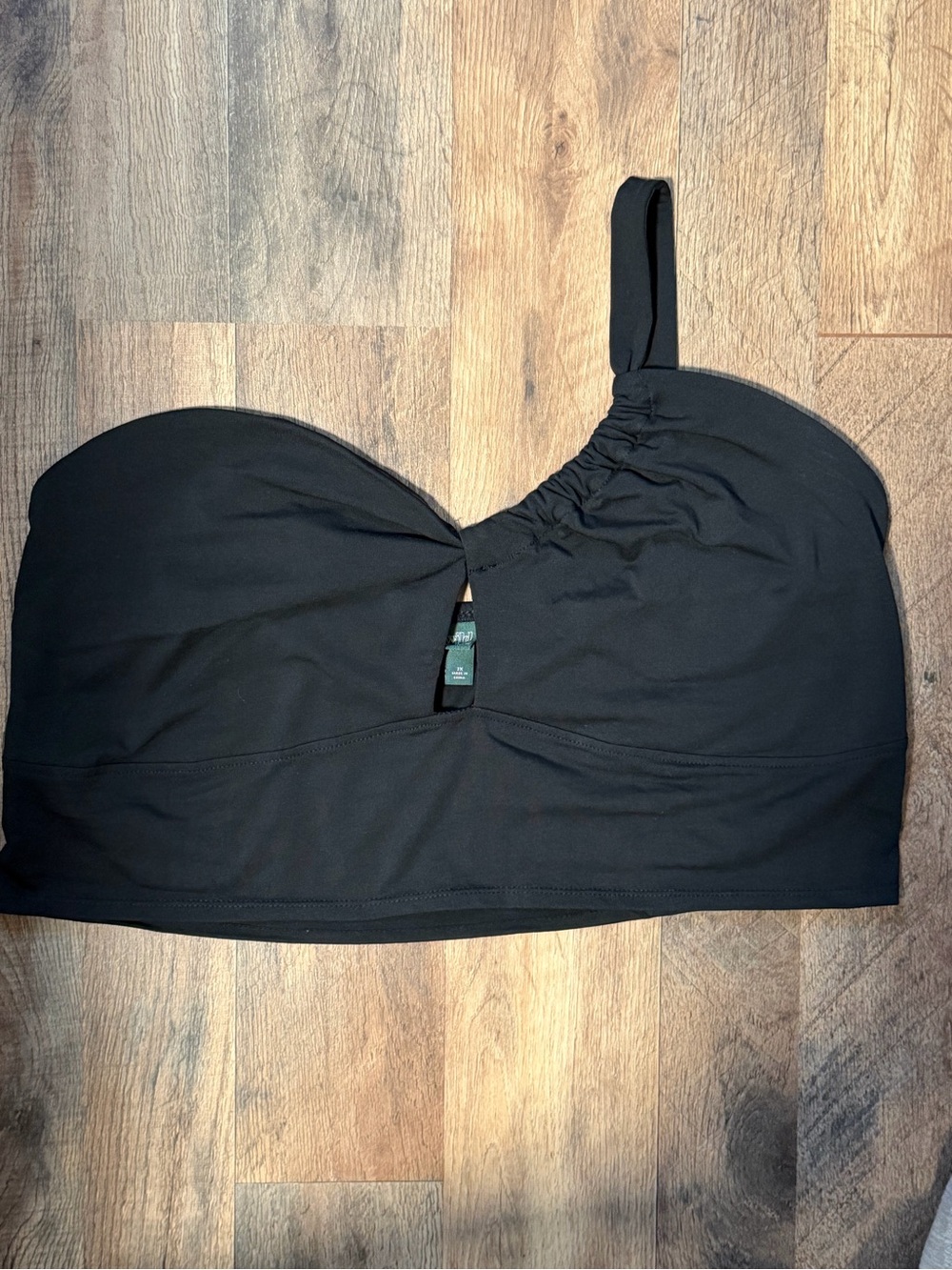 wild fable Black One-Shoulder Crop Top